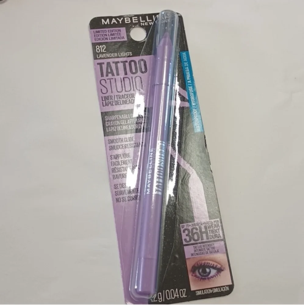 25 x MAYBELLINE Tattoo Studio Eyeliner, 36 HR 812 Lavender Lights BULK BUNDLE